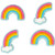 Wilton Rainbow Royal Icing Dot Decorations 12 Pieces