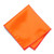 TieMart Neon Orange Solid Color Pocket Square