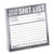 Knock Knock Shit List Metallic Sticky Notes- 3 x 3-Inches -1-Count-