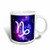 3dRose 202154_2""Capricorn Horoscope Symbol - Zodiac Glyph Astrological Goat Star Sign" Ceramic Mug 15 oz Purple