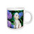 3dRose Adorable Bichon Frise Puppy Among Hydrangeas Ceramic Mug, 15-Ounce