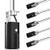 DiCUNO E12 Lamp Holder with 8 Inch Wire Lead- Candelabra Base Light Socket for E12 Incandescent LED Light Bulb- Keyless Phenolic- UL listed -6-Pack-