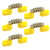 MY MIRONEY 5-Pack Terminal Bus Bar Brass Terminal Grounding Strip Bus Bar Block 4 Positions Wire Screw Terminal