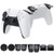 Accessories Kit Bundle for PS5 DualSense Controller- MENEEA Thumb Grips Sticks Joystick Plus L2 R2 Trigger ExtenderPlusD-pad Button for Playstation 5 Controller- Anti-Slip Replacement Parts