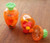 Easter Happy Basket Kids Toddlers Children Pre Made Eggs Clear Carrot Shaped Eggs 3 Fillable Treat Containers Orange