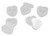 24pcs 4ml 0.14oz Mini Empty Clear Refillable Plastic Heart Shape Pot Jars Cosmetic Sample Containers with Lids Best for Nail Powder Eye Shadows Lip Balm Face Creams Sampling