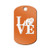 Mister Petlife Love Chow Chow Engraved Keychain/GI Tag Park Orange