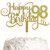 ALPHA K GG 98th Birthday Cake Topper- Happy 98th Birthday Cake Topper- 98th Birthday Party