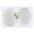 FloraCraft CraftF?M 2 Piece Egg 2.8 Inch x 3.6 Inch White