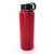 Tahoe Trails 20 oz Double Wall Vacuum Insulated Stainless Steel Water Bottle,Chinese Red