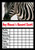 Zebra Star Sticker Reward Chart