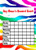 Rainbow Zebra Print Star Sticker Reward Chart