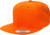 6089M Classic Snapback Pro-Style Wool Cap by Flexfit - One Size -Orange-