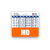 MD Badge Buddy Horizontal w/Height  and  Weight Conversion Charts -Standard- Orange-