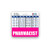Pharmacist Badge Buddy Horizontal w/Height  and  Weight Conversion Charts -Standard- Pink-