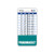 Pharmacist Badge Buddy Vertical w/Height  and  Weight Conversion Charts -Standard- Teal-