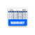 Radiology Badge Buddy Horizontal w/Height  and  Weight Conversion Charts -Standard- Blue-