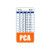 PCA Badge Buddy Vertical w/Height  and  Weight Conversion Charts -Standard- Orange-