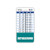 Ultrasound Badge Buddy Vertical w/Height  and  Weight Conversion Charts -Standard- Teal-