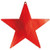 Star Cutouts | Apple Red | 9"| Pack of 5 | Party Decor