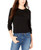 Carbon Copy Embroidered Heart Top Black L