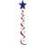 Jumbo Star Whirl -red- white- blue- Party Accessory  -1 count- -1/Pkg-
