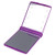Beaupretty Foldable Led Makeup Mirror Portable Handheld Travel Compact Cosmetic Mirror with Light for Women Travel Daily Use Purple Without Battery