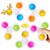 SCIONE Fidget Spinners 5 Pack-Simple to Dimple Fidget Toy-Pop Fidget Packs for Kids-Push-Pop Bubble Sensory Toys for Adults-Fidget Pack with Pop Hand Spinners Toy