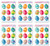 Beistle S44136AZ6, 6 Sheets Easter Egg Window Clings, 12" x 17" sheet