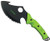 Z-Hunter ZB-047 Zombie Green Half Serrated Axe, 10-Inch