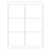 ChromaLabel 3-1/3 x 4 Inch Printable Labels- Compatible with Laser and Inkjet Printers- 150 Pack- 25 Sheets- White