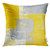 UPOOS Throw Pillow Cover White Office Grey and Yellow Abstract Painting Wall Abstraction Decorative Pillow Case Home Decor Square 16x16 Inches Pillowcase