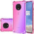 Gufuwo Case for OnePlus 7T- OnePlus 7T Cute Case- Gradient Slim Anti Scratch Soft Clear TPU Phone Case Cover Shockproof Case for OnePlus 7T -Pink/Purple-