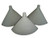 3 pack Flat Funnel - plastic funnel that folds flat