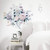TIICA Purple Pink Flowers Wall Decals- Watercolor Dahlia Blossom Removable Colorful Floral Peel and Stick Wall Art Stickers for Bedroom Living Room Kitchen Home Decor