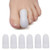 HiiBaby 6 Pieces Gel Toe Cap and Protector - Cushions and Protects to Provide Relief from Missing or Ingrown Toenails- Corns- Blisters- Hammer Toes