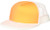 DECKY Flat Bill Neon Trucker Cap- White/Orange- One Size