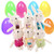 Easter Eggs Easter Basket Stuffers Fillers Filled 6 Pack Surprise Eggs with Rabbit Dolls Inside- Colorful Pre Plastic Easter Eggs For Kids Easter Gifts