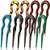8 Pieces Plastic Hair Fork Pins U Shape Hair Pins Chopsticks Hairpins Wavy Hair Sticks Pins Chignon Bun Hair Updo Pins Fast Spiral Hair Braid Twist Styling Clip Pin for Woman Girls Hair Accessories