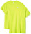 Gildan Men's Ultra Cotton Adult T-Shirt with Pocket- 2-Pack- Safety Green- Small