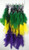 Purple- Green and Gold Feather Hair Clip -Dozen-
