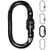 XTEK CLIMBING Carabiner Clip  CE Rated 25 kN 5600 LB  Heavy Duty- Rugged Terrain Approved Locking Carabiner Clips - Industrial Strength Twist Lock Carabiners for Hammocks- Camping -1 Carabiner-