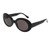 BOLD Retro Oval MOD Thick Frame Clout Goggles Round Lens Sunglasses -Black- Smoke-