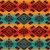 David Textiles Native American Themed Tribal Mystic Coral/Teal Premium Quality 100 percent Cotton Fabric by 1/2 of a Yard.