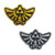 OYSTERBOY 2pcs Legend of Zelda Hyrule's Royal Crest Logo Gold and  SILVERTactical Patch Hook  and  Loop