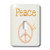 3dRose lsp_40143_1"Peach Peace Sign And Butterflies- Inspirational Art" Single Toggle Switch