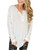 Womens Henley Shirts V Neck Long Sleeve Button Down Tops Warm Waffle Knit Tees M