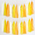 Aimto 30pcs Beige-Yellow and Orange Shiny Tassel Garland Banner Tissue Paper Tassels for Party Decorations