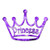 Princess Crown Tiara - Vinyl Decal Sticker - 5.5inch x 3.75inch - Purple Flames Princess Crown Tiara - Vinyl Decal Sticker - 5.5inch x 3.75inch - Purple Flames