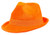 Amscan Velour Fedora- Party Accessory- Orange